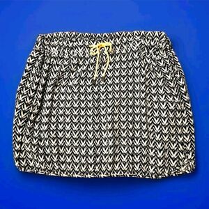 Topshop drawstring tulip hem mini skirt Size 6 Colors black and white